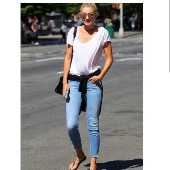 MOTHER The Looker Crop in Light Kitty Size 27 - Picture 2 of 11